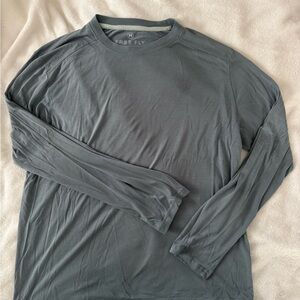 Free fly men’s bamboo lightweight long sleeve blue fog